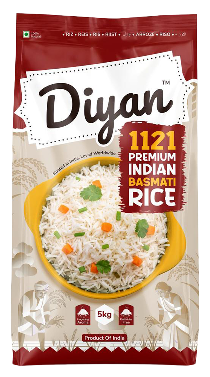 Diyan 1121 Premium Indian Basmati Rice — Green pack